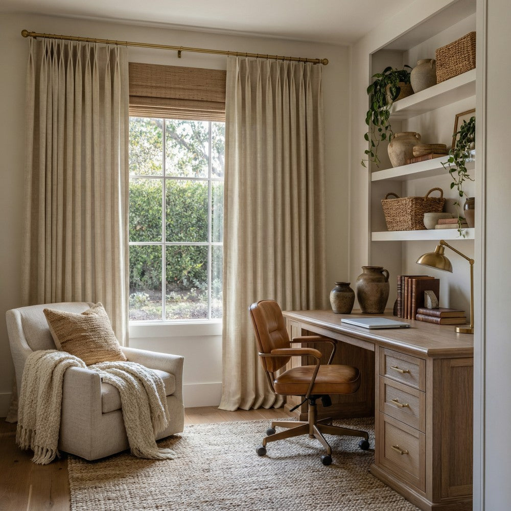 Arabella Classic Linen Blend Curtains