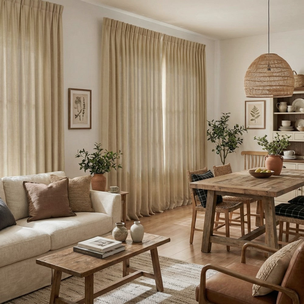 Arabella Classic Linen Blend Curtains