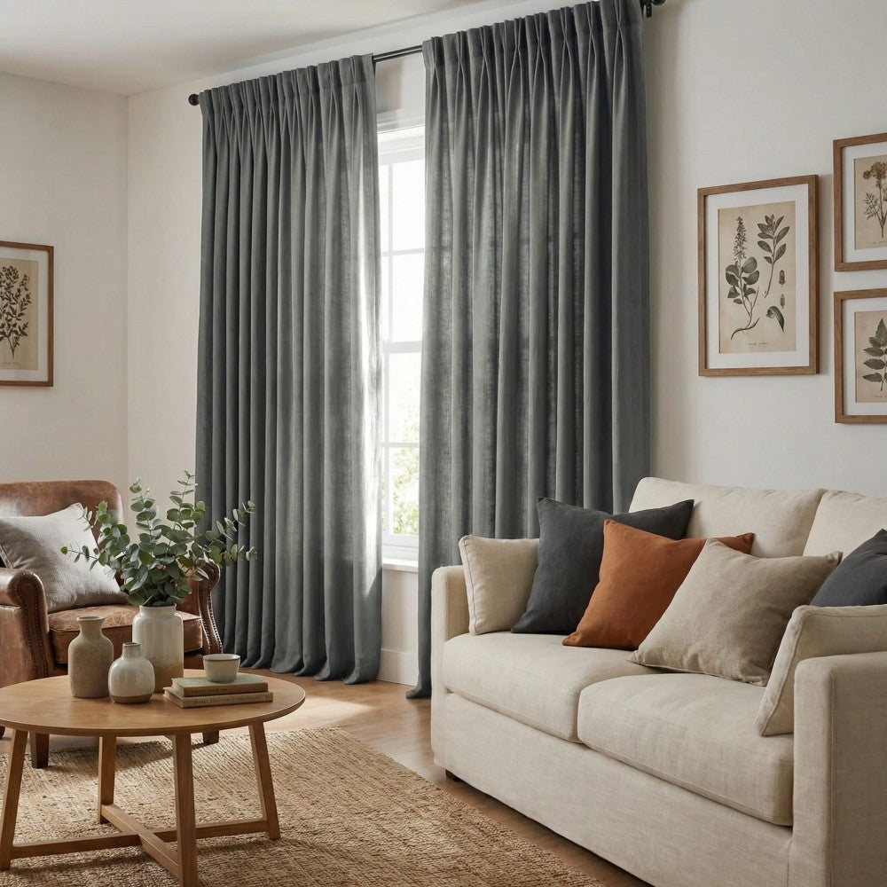 Arabella Classic Linen Blend Curtains