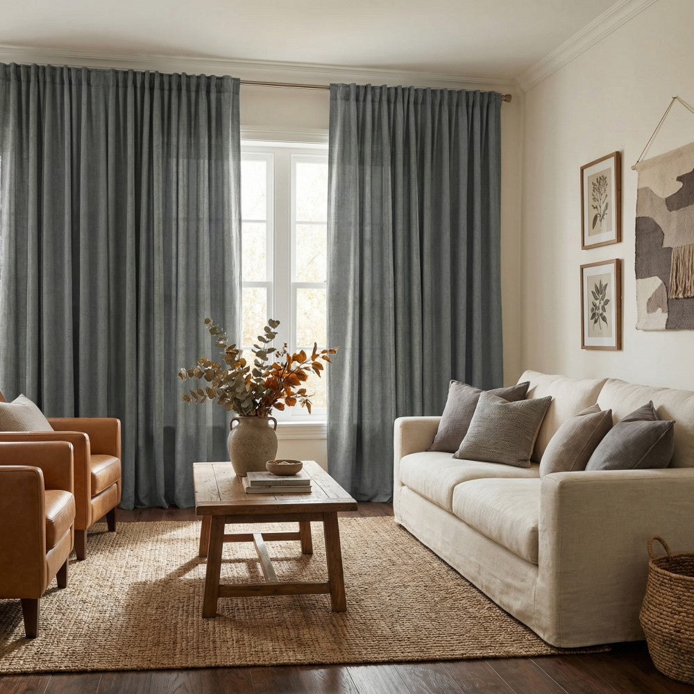 Arabella Classic Linen Blend Curtains