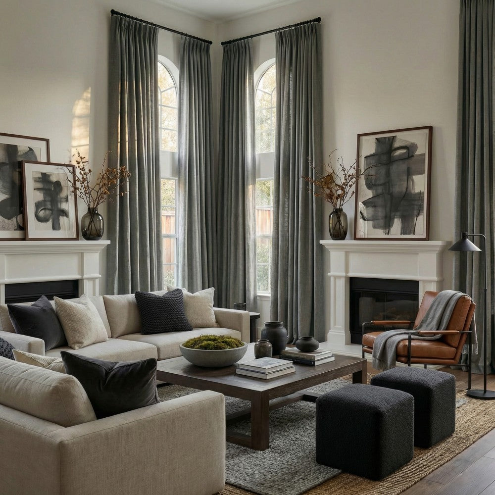 Arabella Classic Linen Blend Curtains