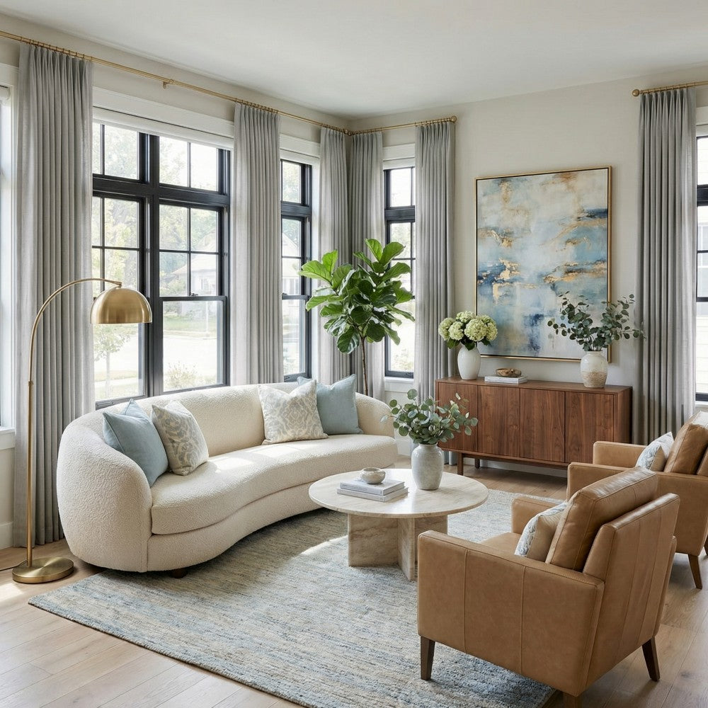 Arabella Classic Linen Blend Curtains