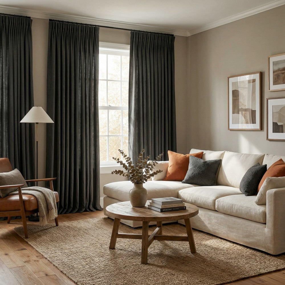 Arabella Classic Linen Blend Curtains