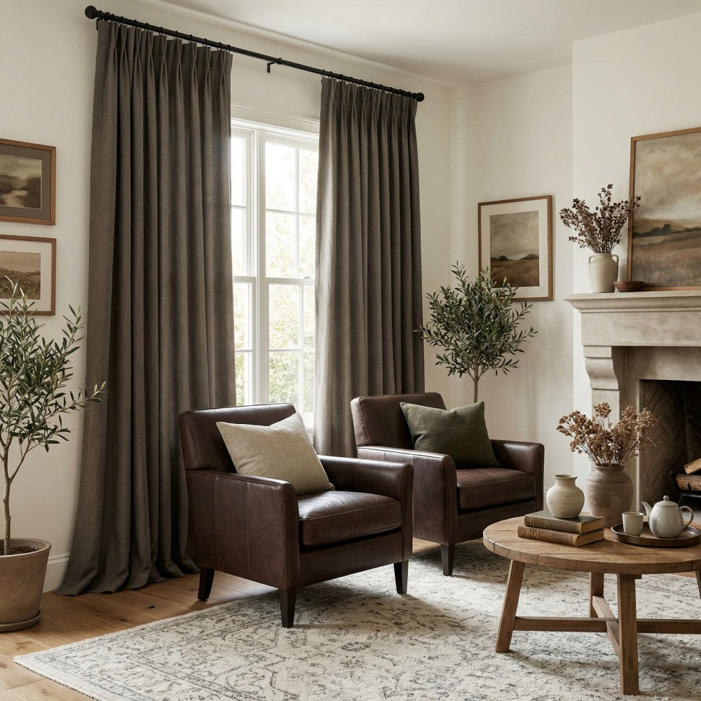Arabella Classic Linen Blend Curtains