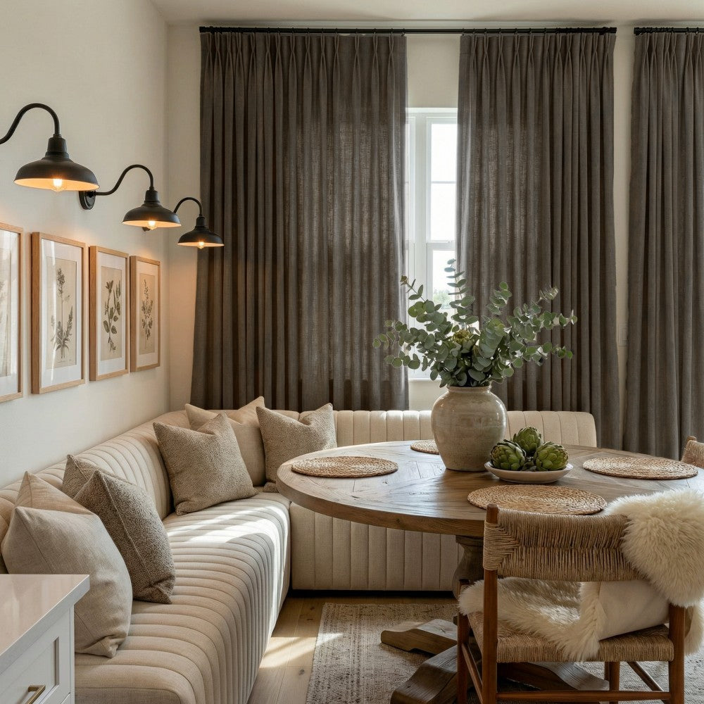 Arabella Classic Linen Blend Curtains