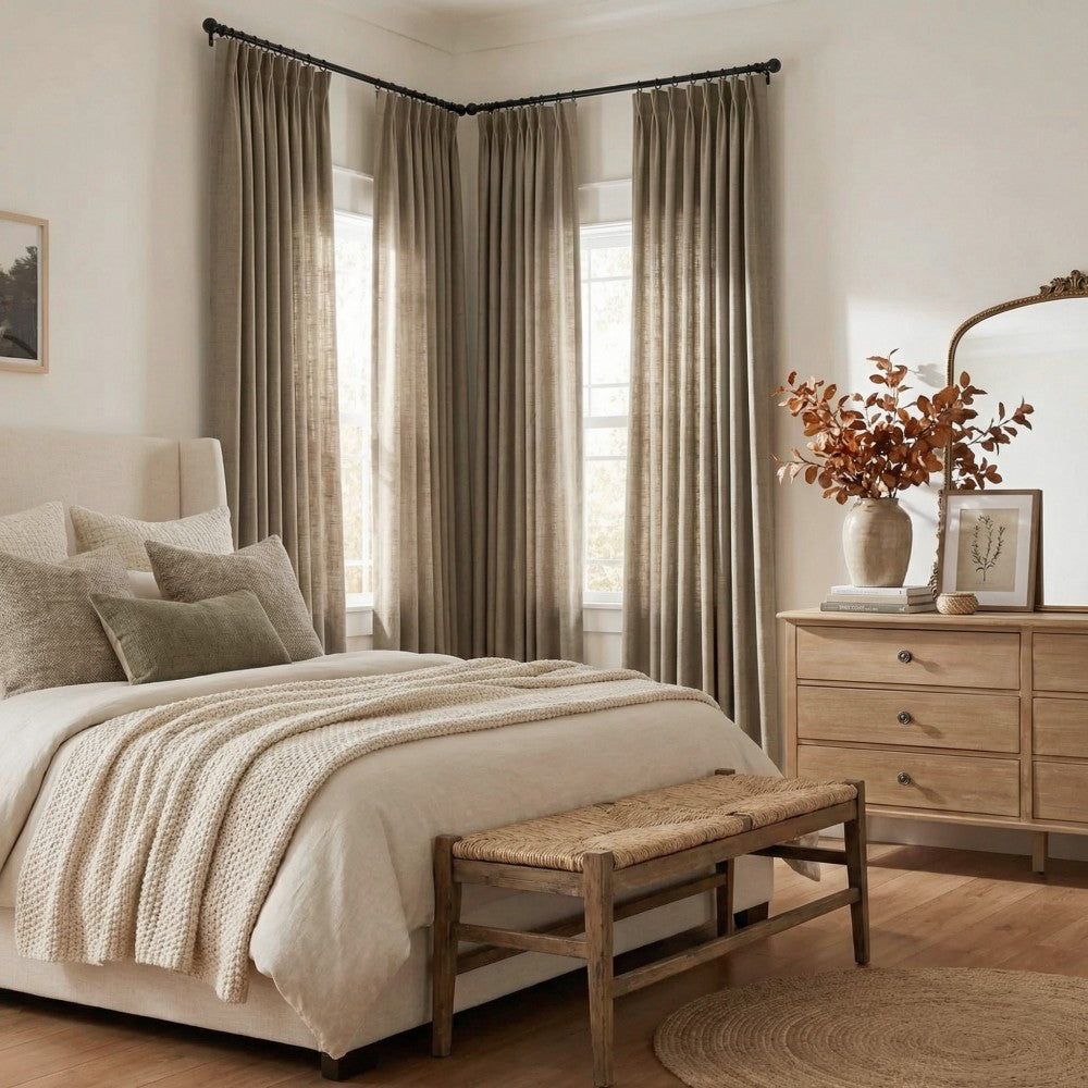 Arabella Classic Linen Blend Curtains