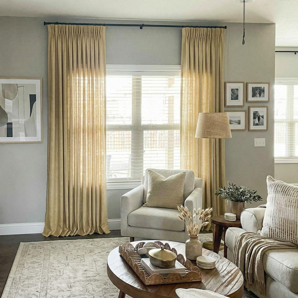 Arabella Classic Linen Blend Curtains