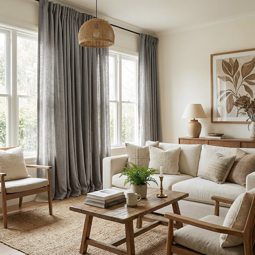 Arabella Classic Linen Blend Curtains