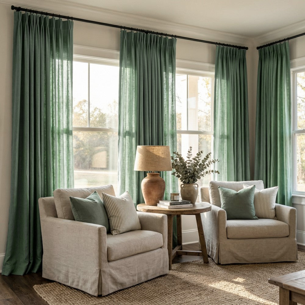 Arabella Classic Linen Blend Curtains