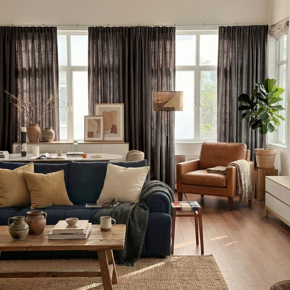 Arabella Classic Linen Blend Curtains