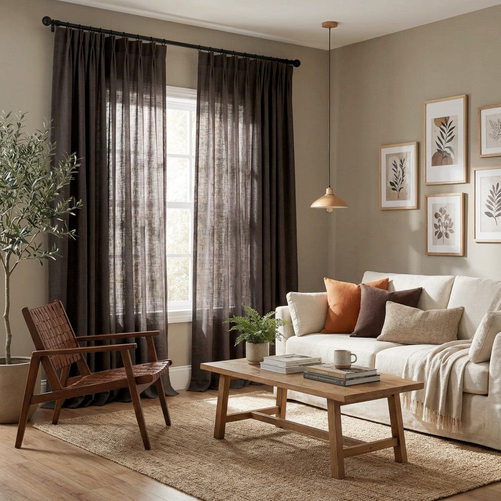 Arabella Classic Linen Blend Curtains