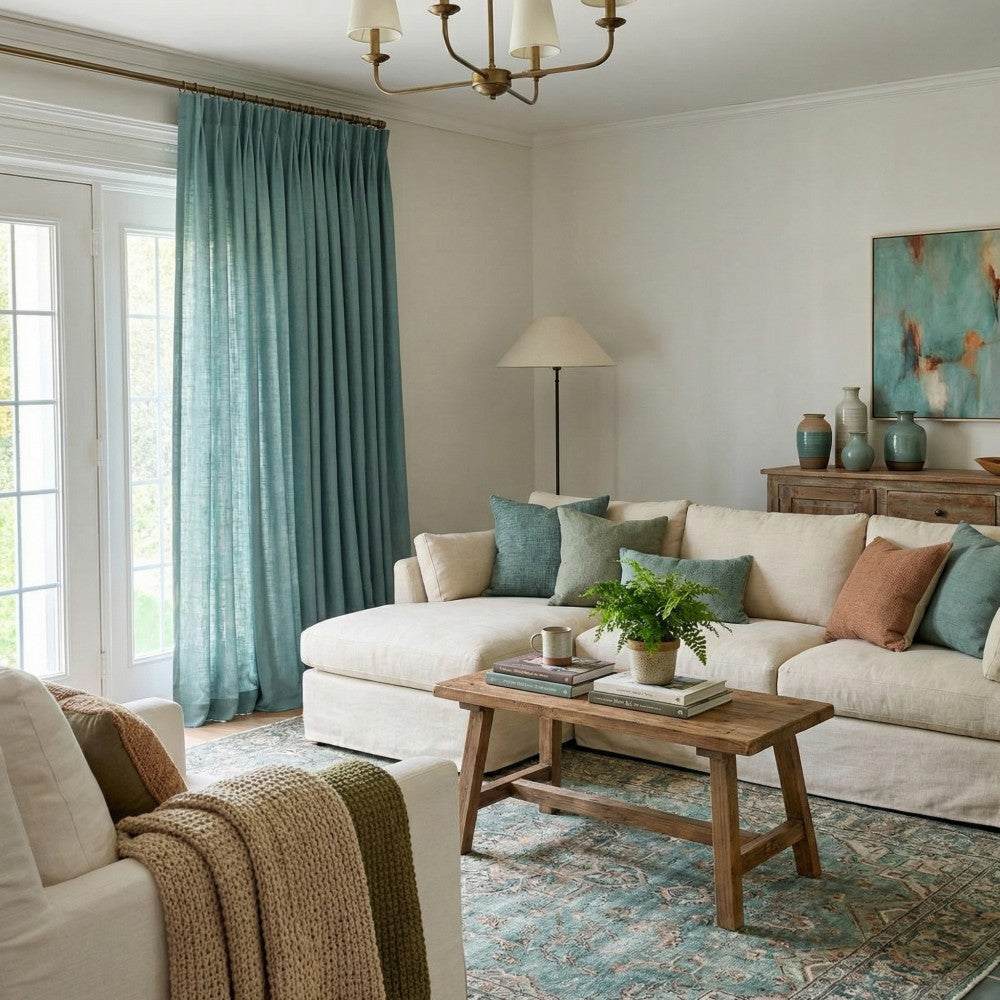 Arabella Classic Linen Blend Curtains