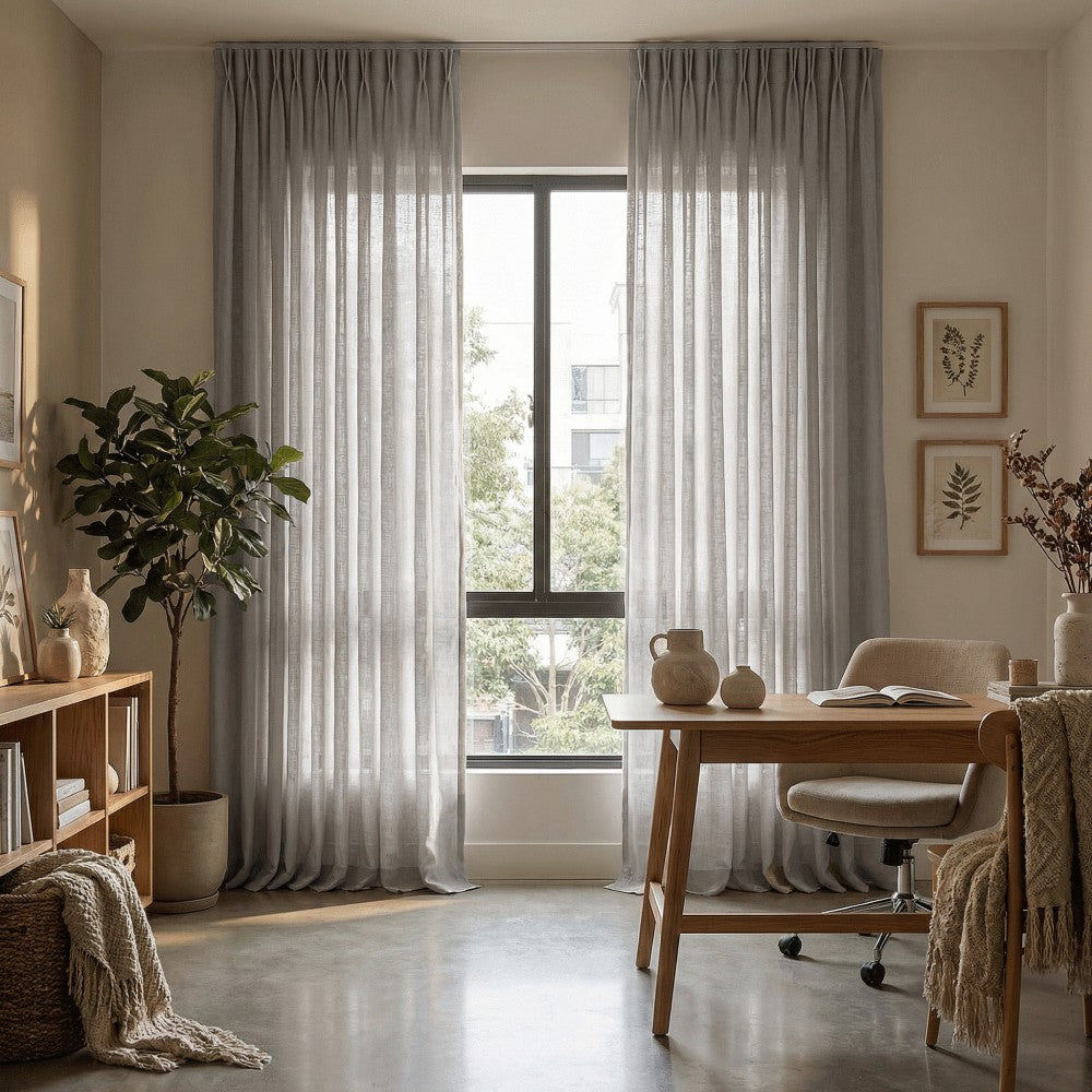 Arabella Classic Linen Blend Curtains