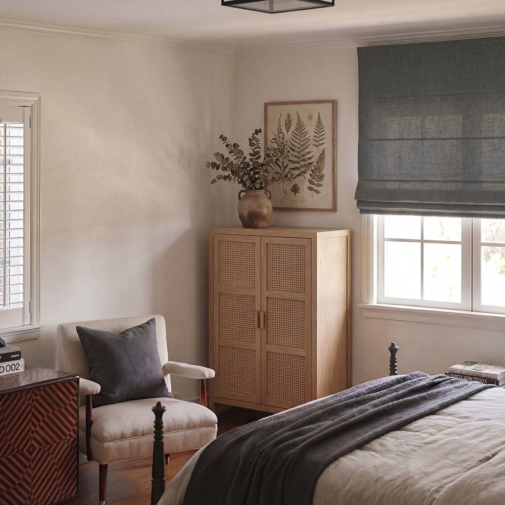 Arabella Light Linen Roman Shade
