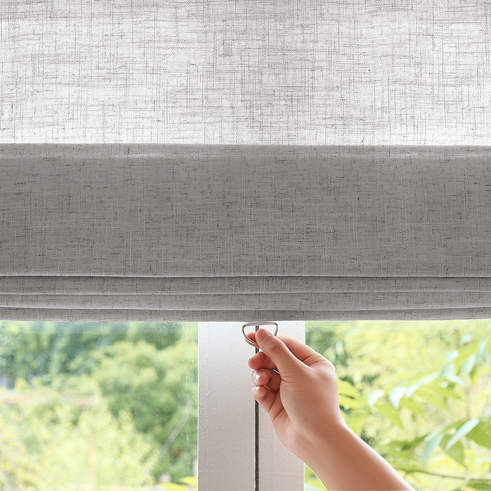 Arabella Light Linen Roman Shade