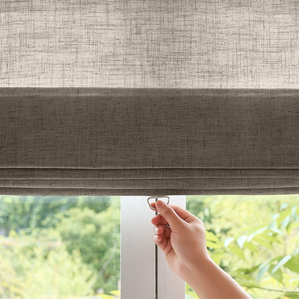 Arabella Light Linen Roman Shade