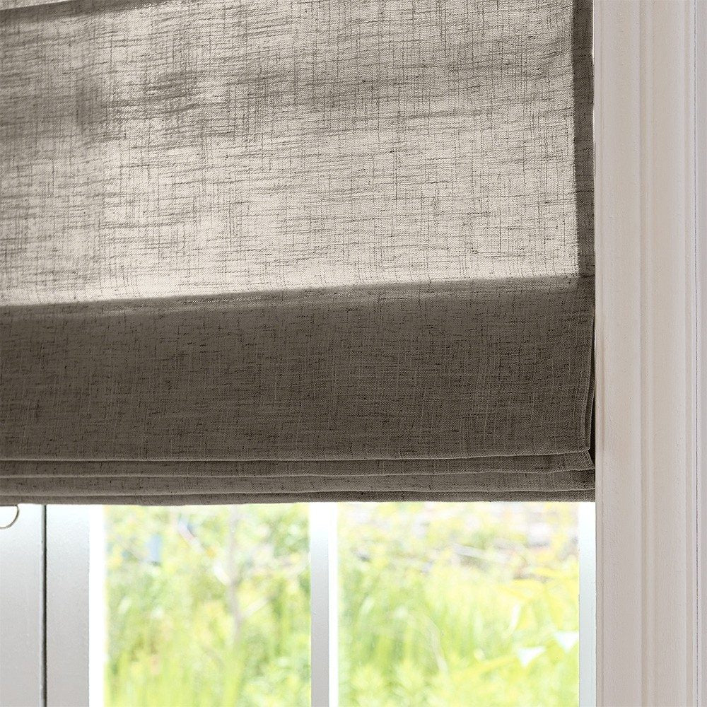 Arabella Light Linen Roman Shade