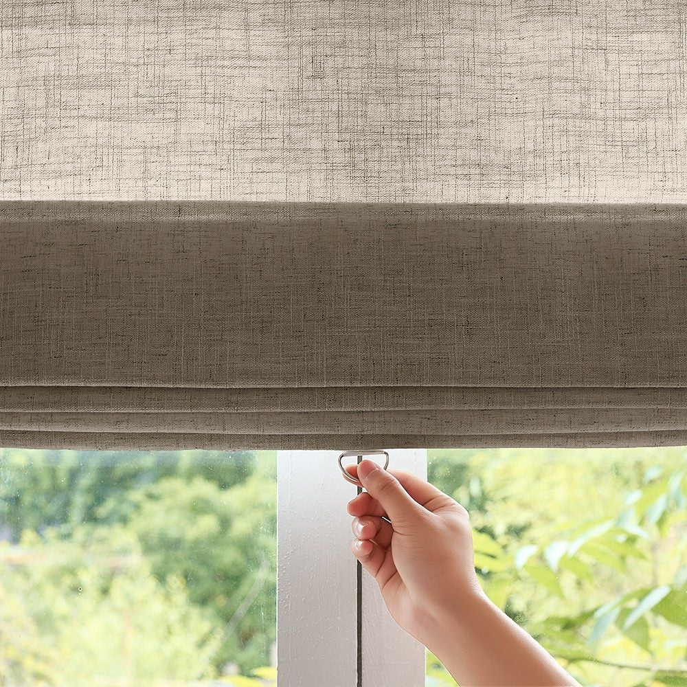 Arabella Light Linen Roman Shade