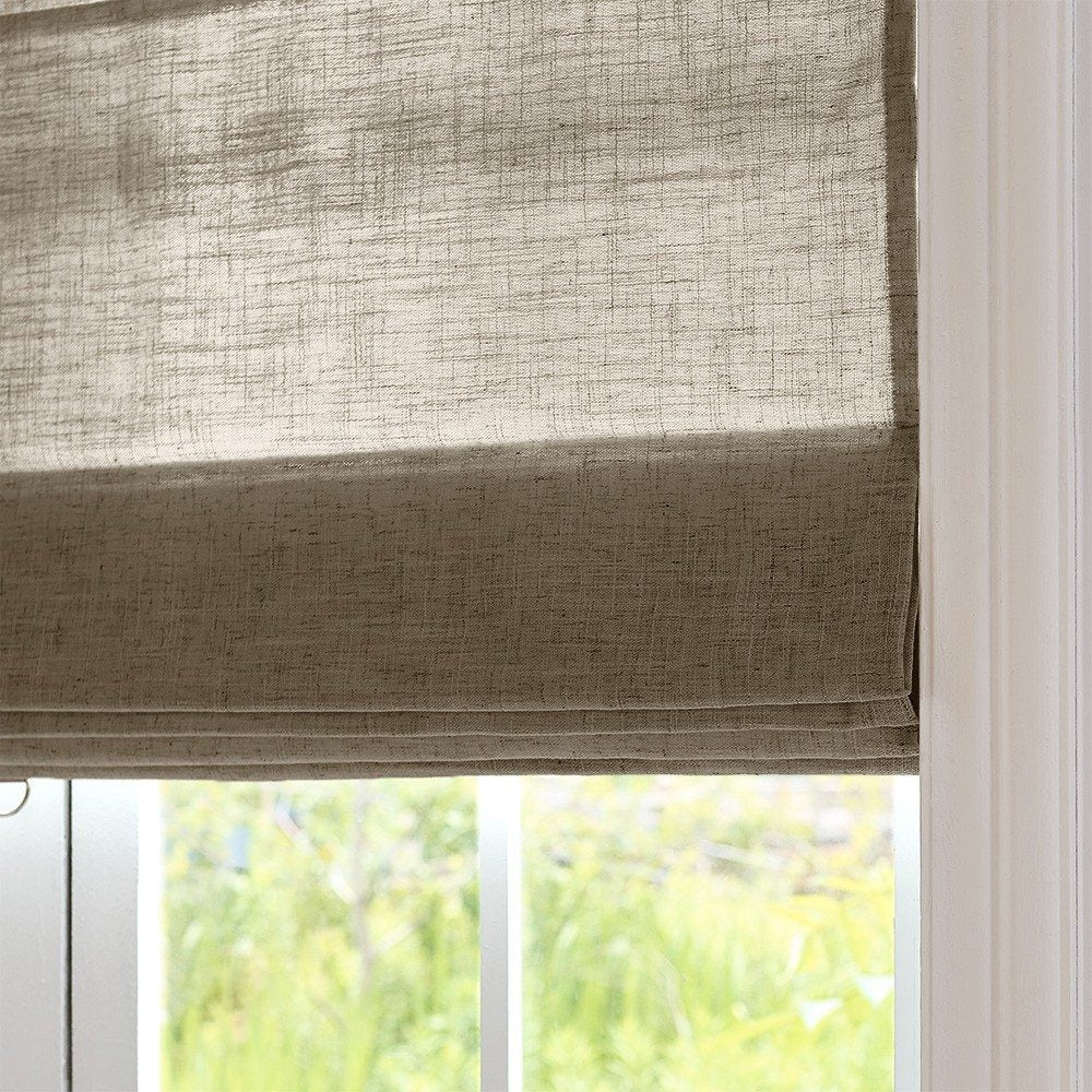 Arabella Light Linen Roman Shade