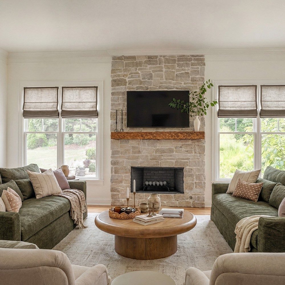 Arabella Light Linen Roman Shade