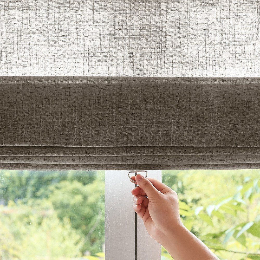 Arabella Light Linen Roman Shade