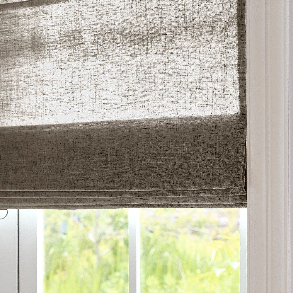 Arabella Light Linen Roman Shade