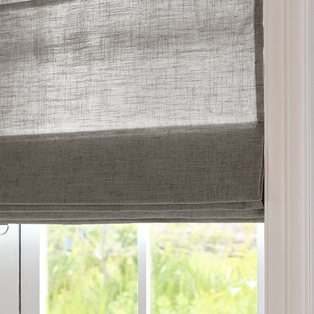Arabella Light Linen Roman Shade