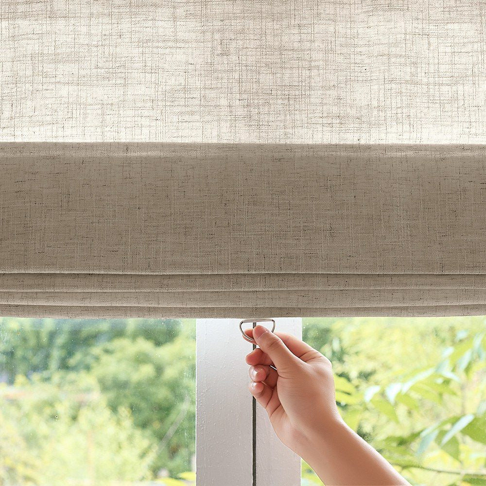 Arabella Light Linen Roman Shade