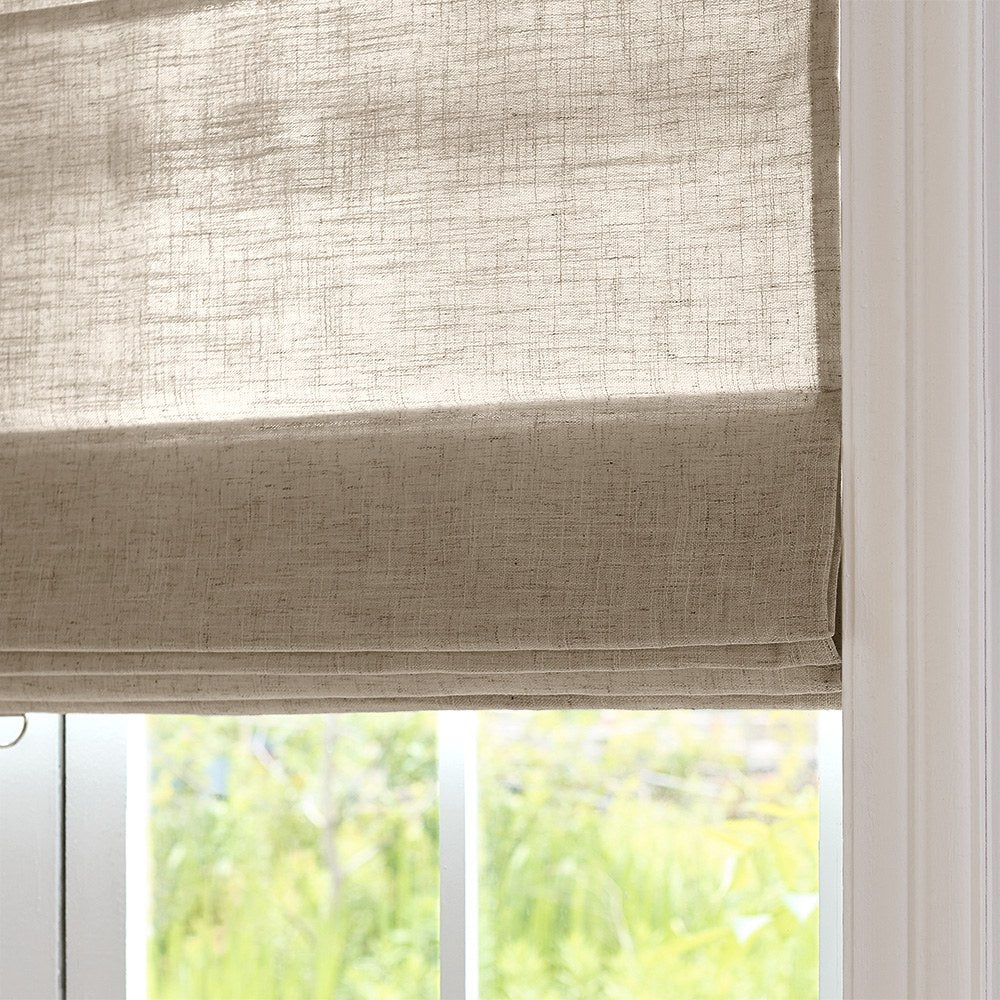 Arabella Light Linen Roman Shade