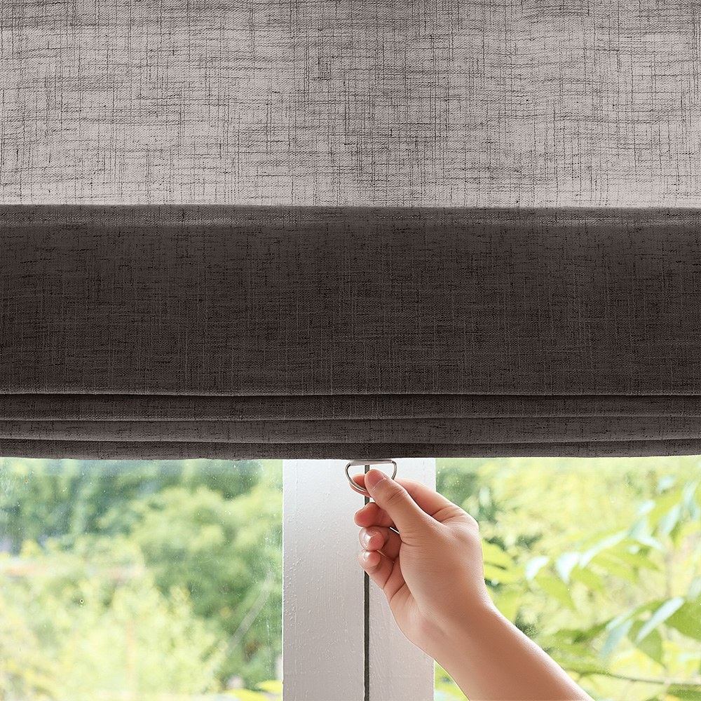 Arabella Light Linen Roman Shade