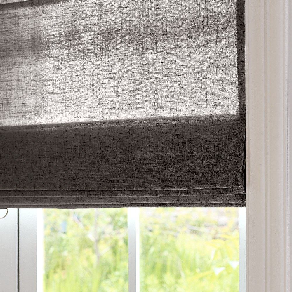 Arabella Light Linen Roman Shade