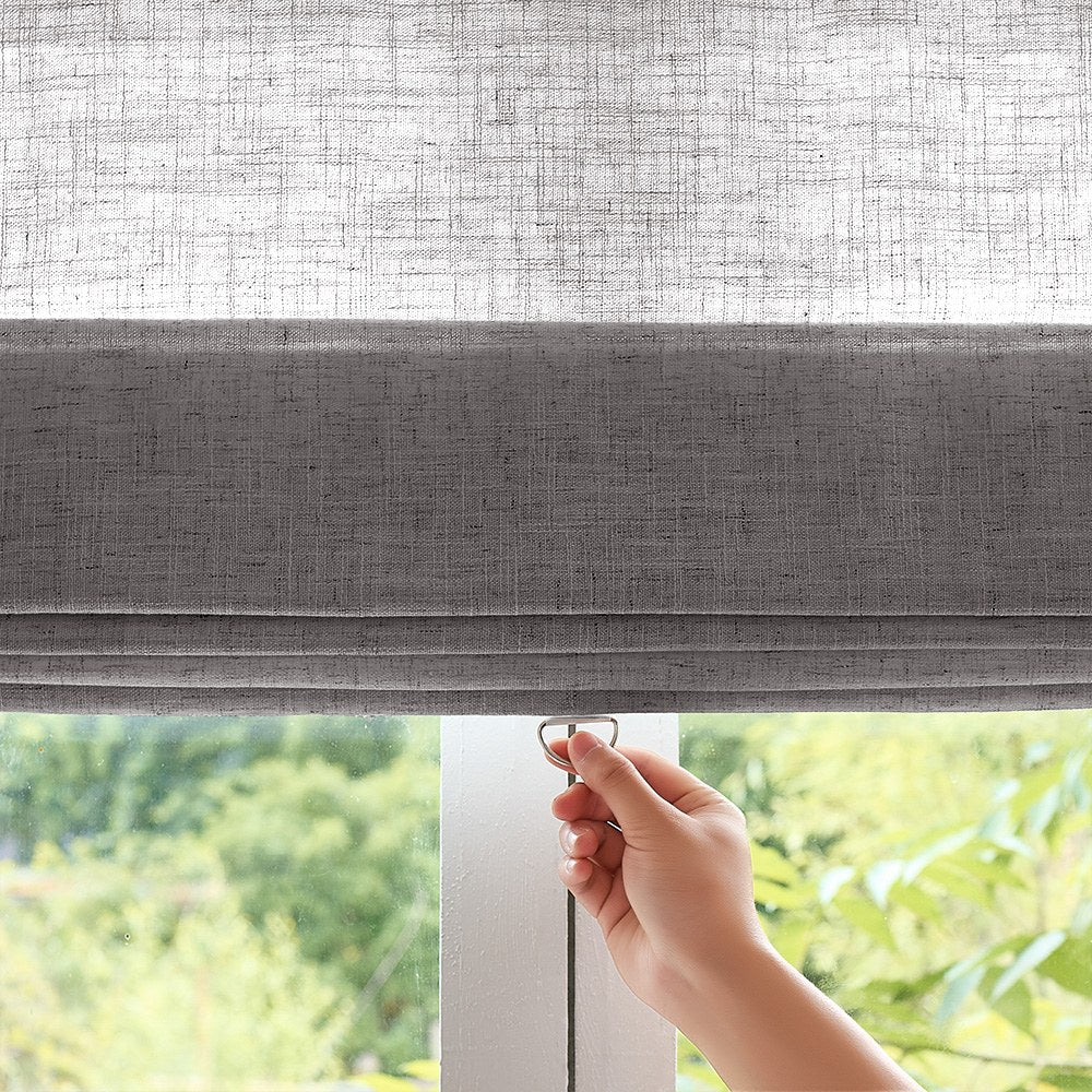 Arabella Light Linen Roman Shade