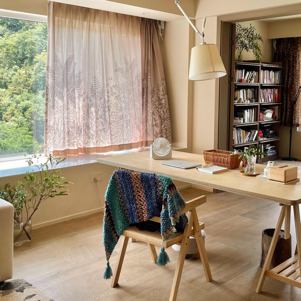 Aria Bottom-Half Toile Print Sheer Curtains