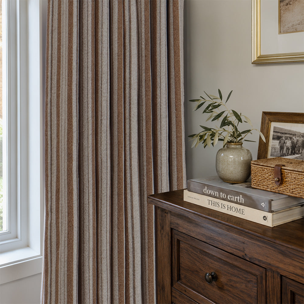 Tende in cotone floreale vintage moderno Priya