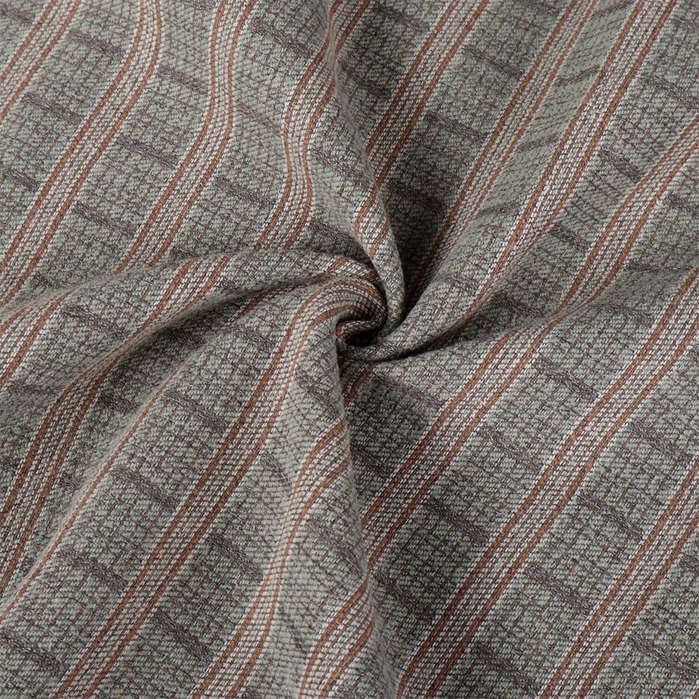 Ashton Classic Double-Sided Textured Stripe Roman Shade