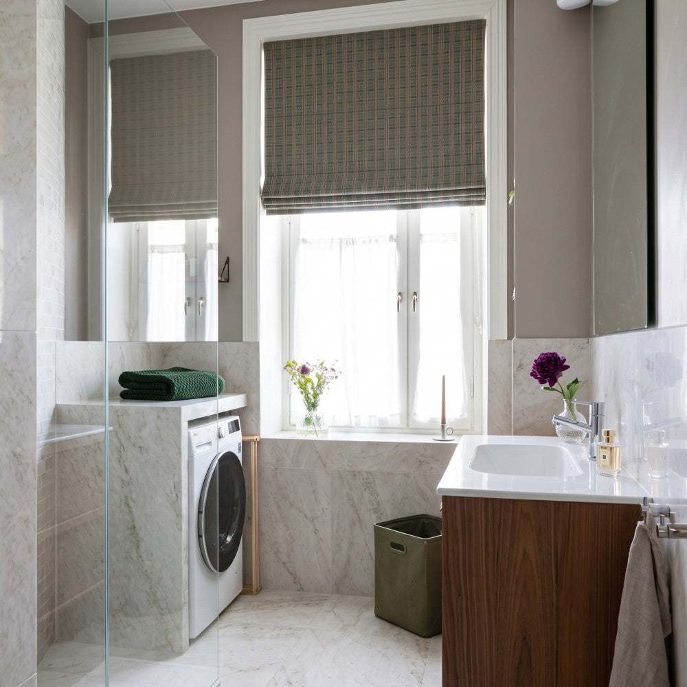 Ashton Classic Double-Sided Textured Stripe Roman Shade