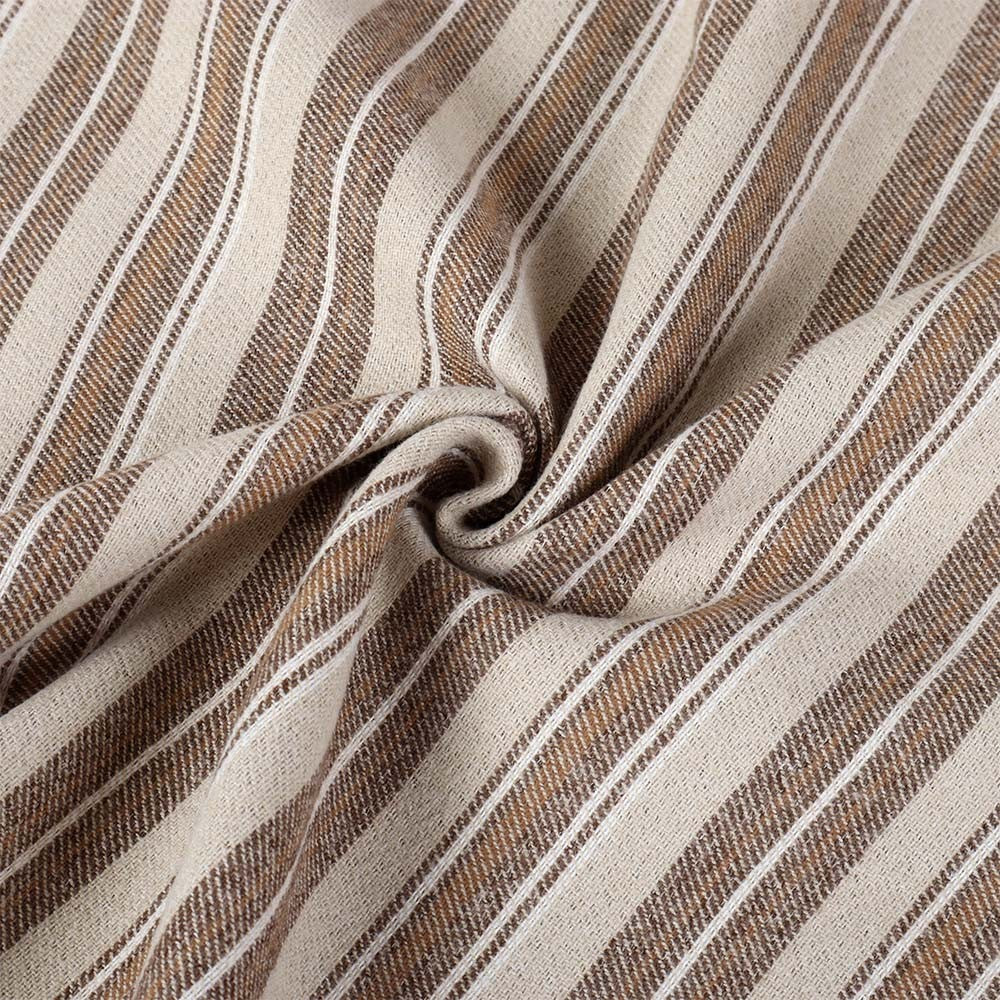 Ashton Classic Double-Sided Textured Stripe Roman Shade