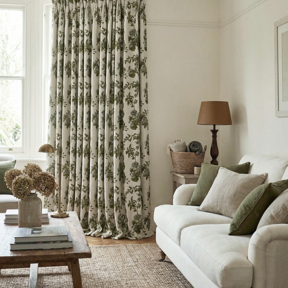 Aurora Retro Rose Blooming Jacquard Custom Curtains