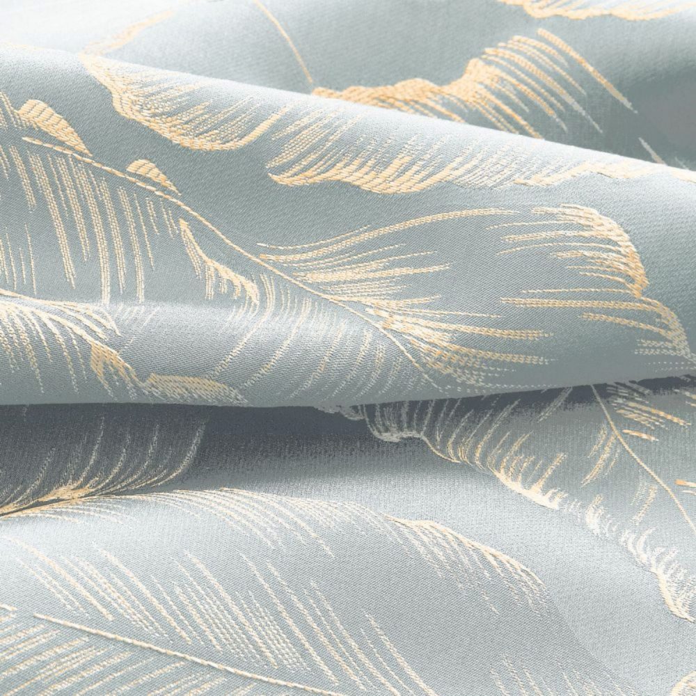 Avery Contemporary Golden Palms Patterned Curtains