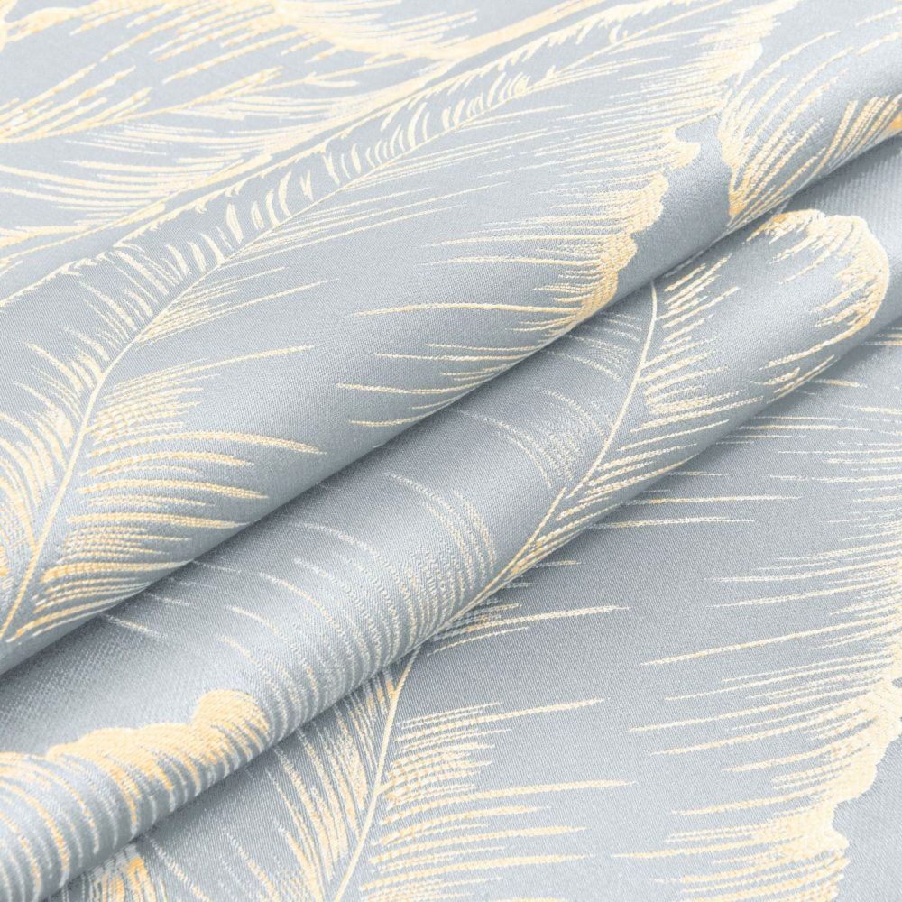 Avery Contemporary Golden Palms Patterned Curtains