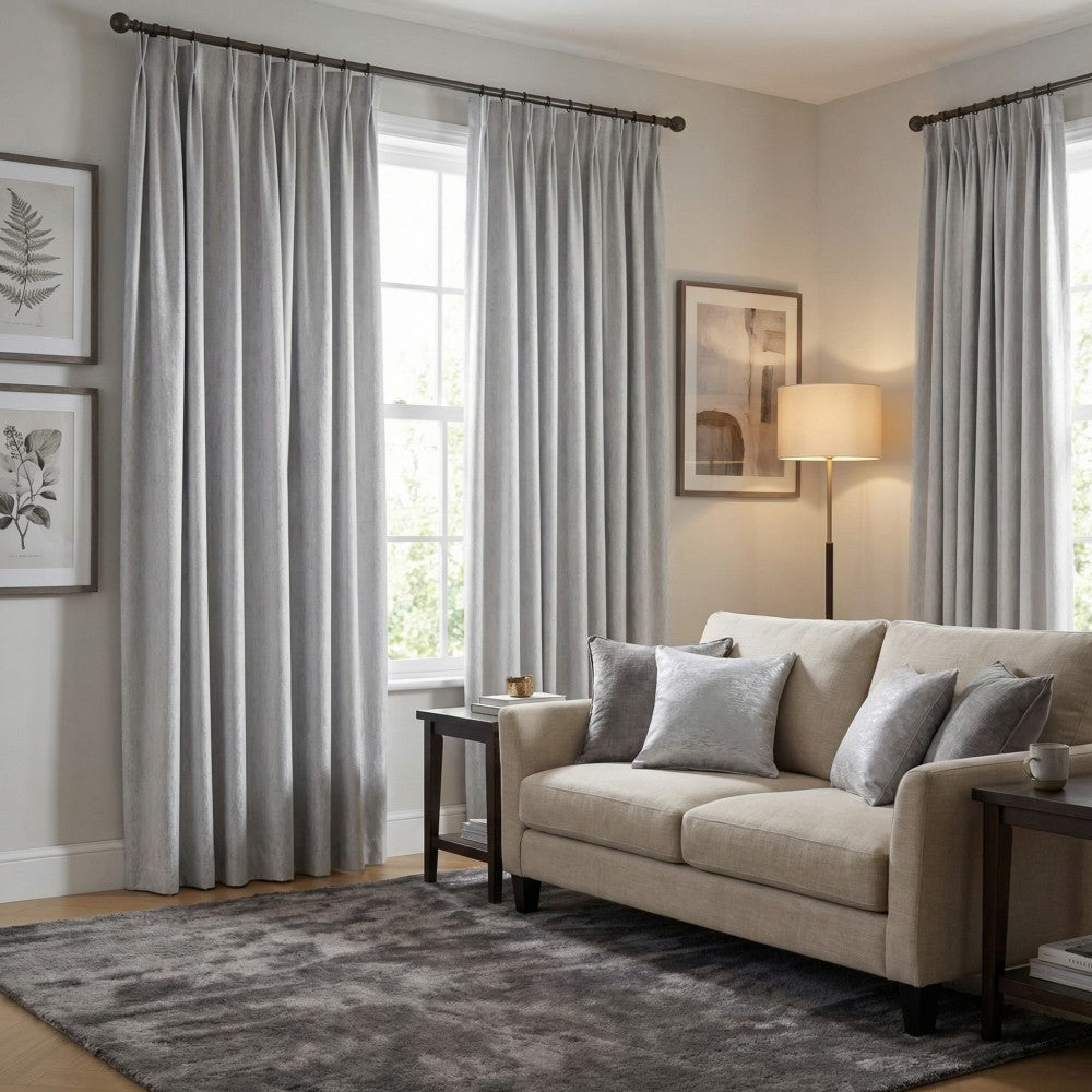 Ayo Wood Grain Textured 100% Blackout Curtains