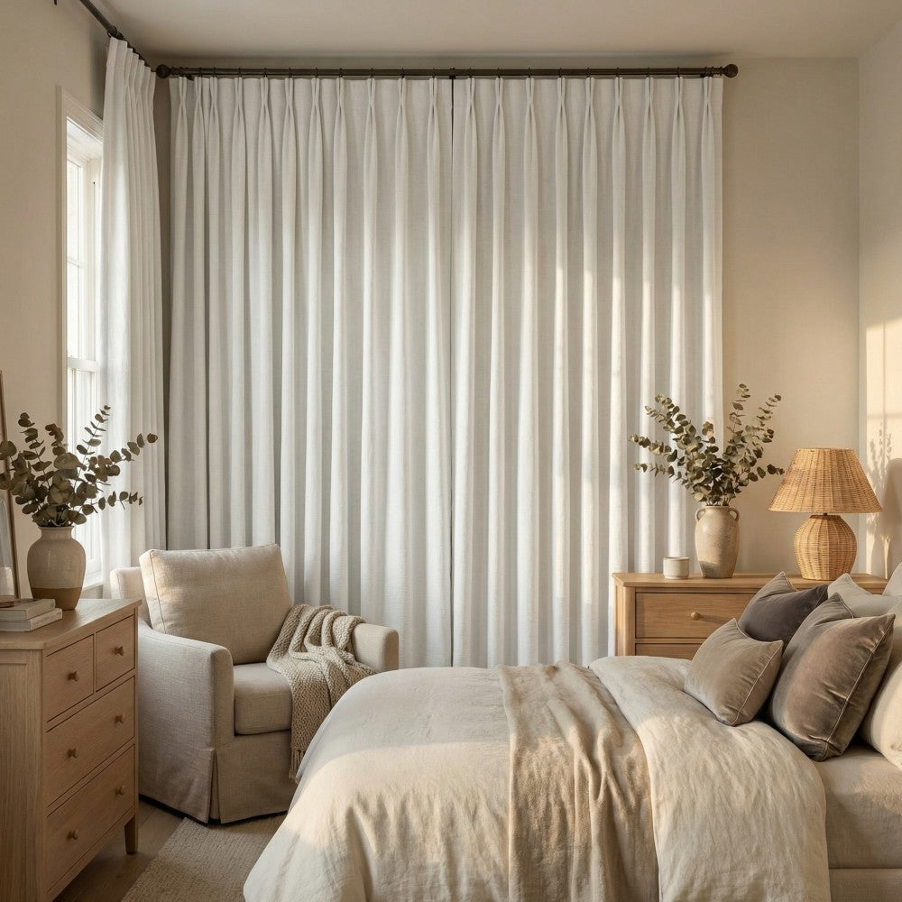 Ayo Wood Grain Textured 100% Blackout Curtains