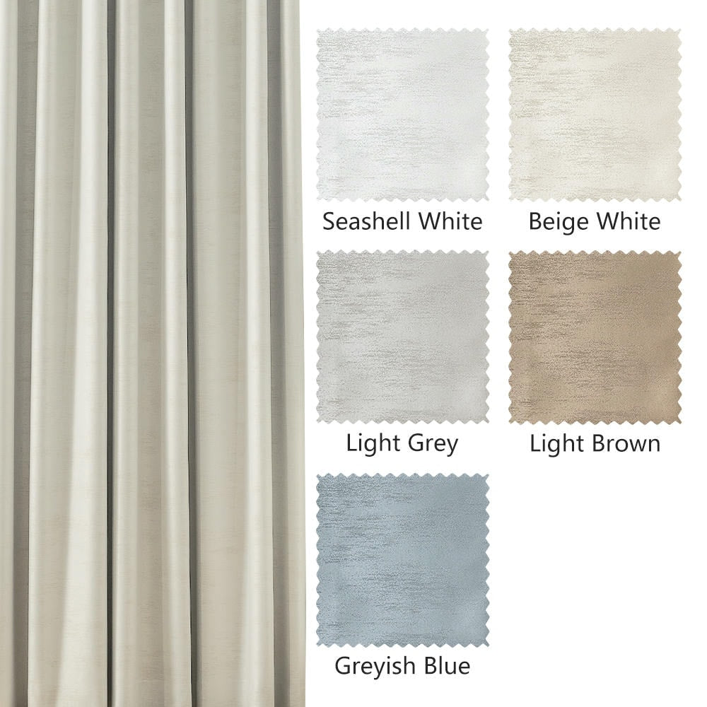 Ayo Wood Grain Textured 100% Blackout Curtains