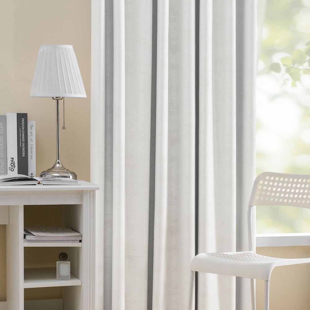 Ayo Wood Grain Textured 100% Blackout Curtains