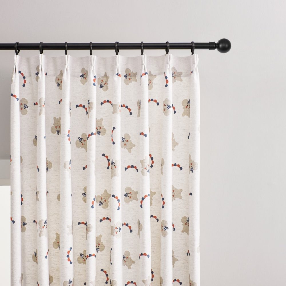 Beatrice Joyful Little Elephant Prints Soft Curtains