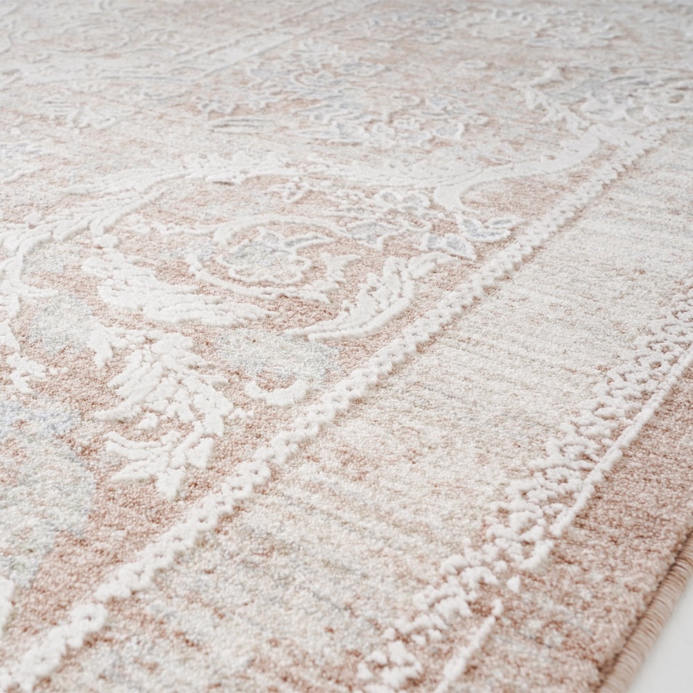 Bennett Turkish Vintage Rug | High-Low Floral Area Rug | UNICURT
