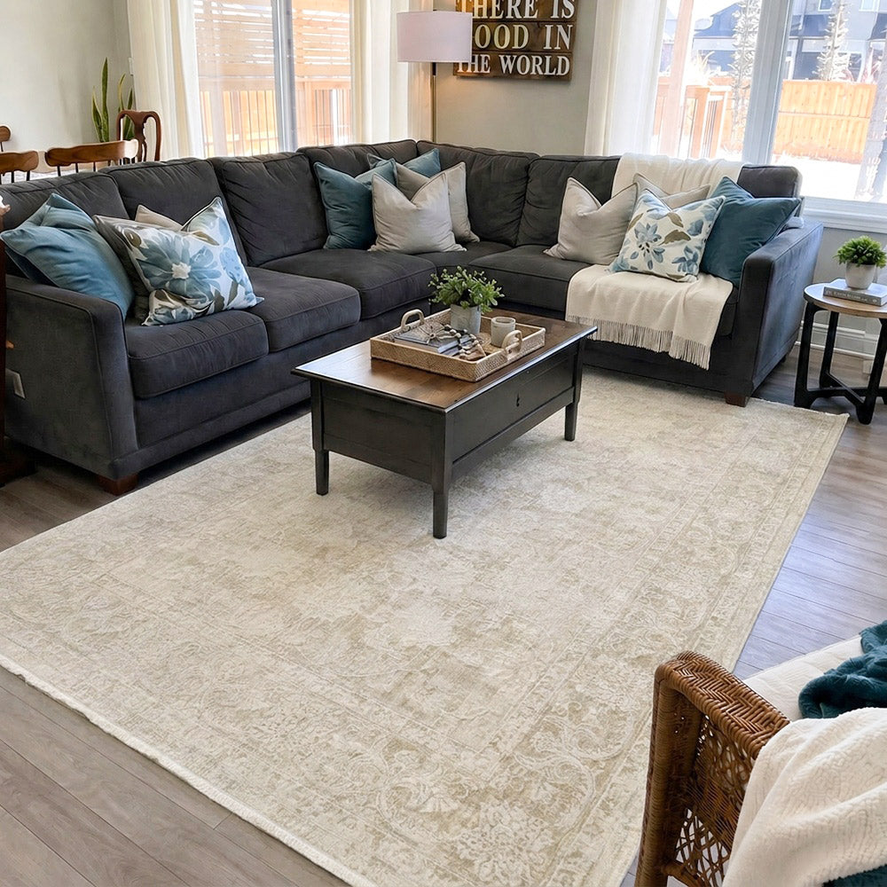 Bennett Turkish High-Low Vintage Patterned Rug