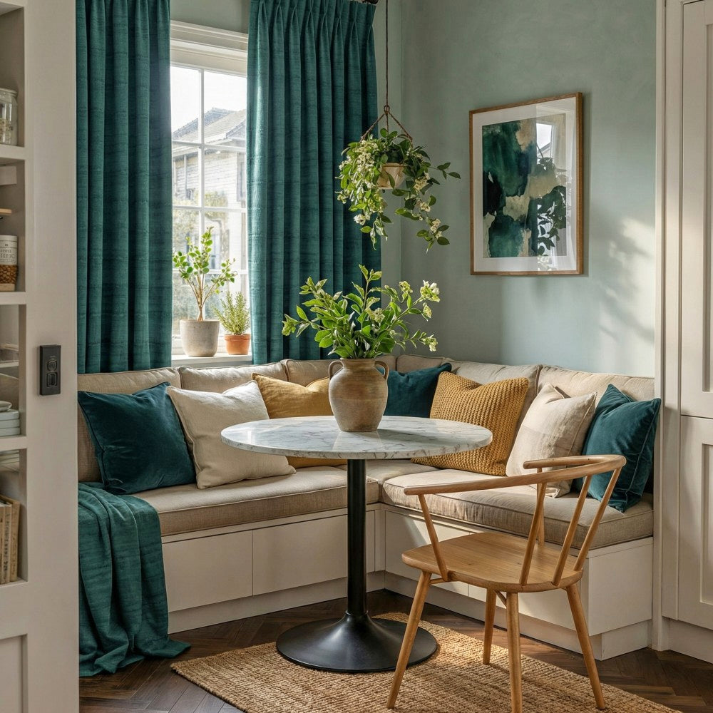 Betty Wood Grain Striped Curtains