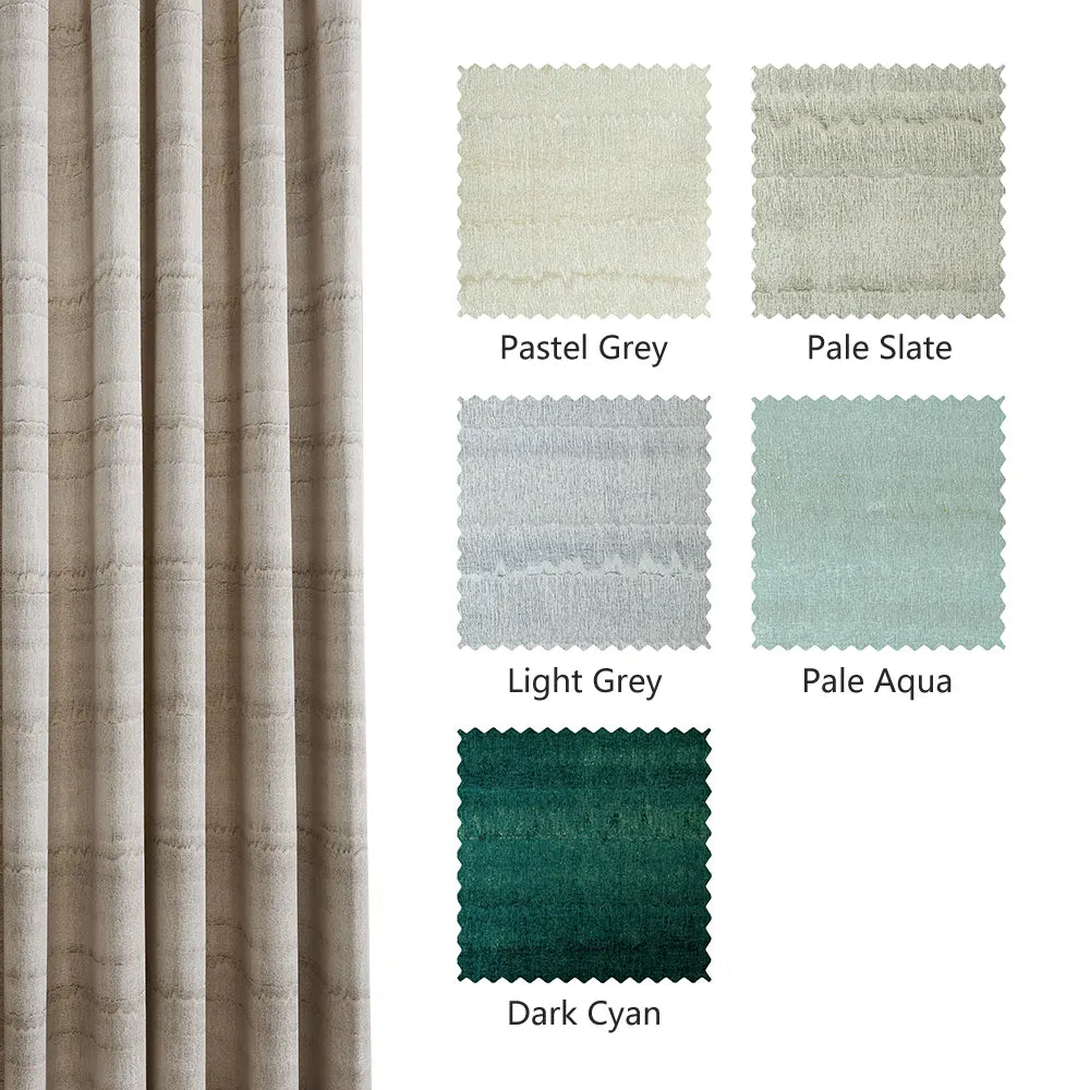 Betty Wood Grain Striped Curtains