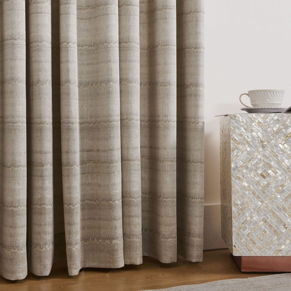 Betty Wood Grain Striped Curtains